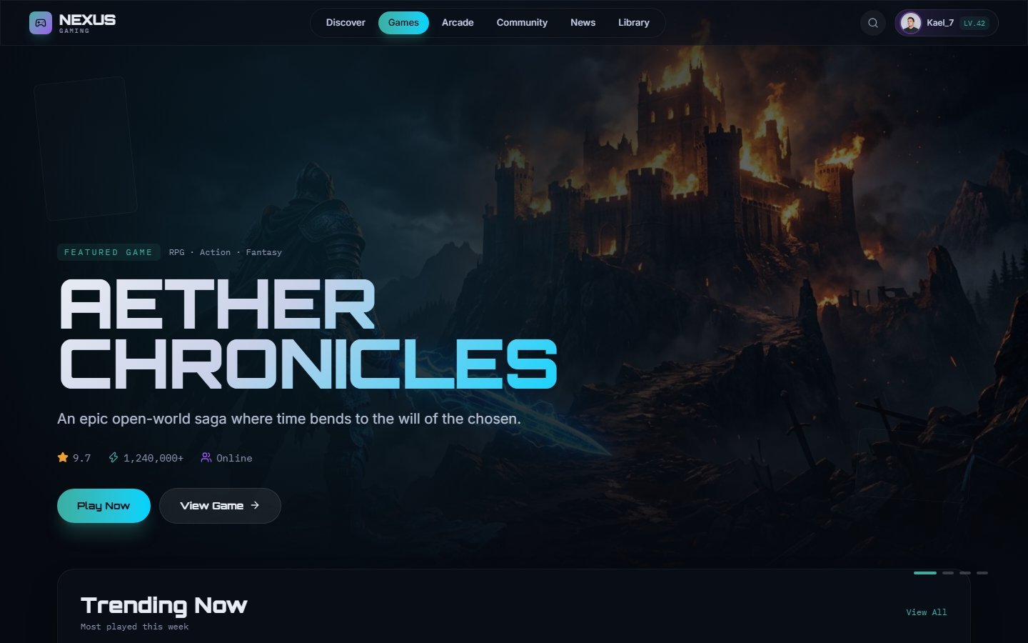 Nexus Gaming Platform — Edition 1
