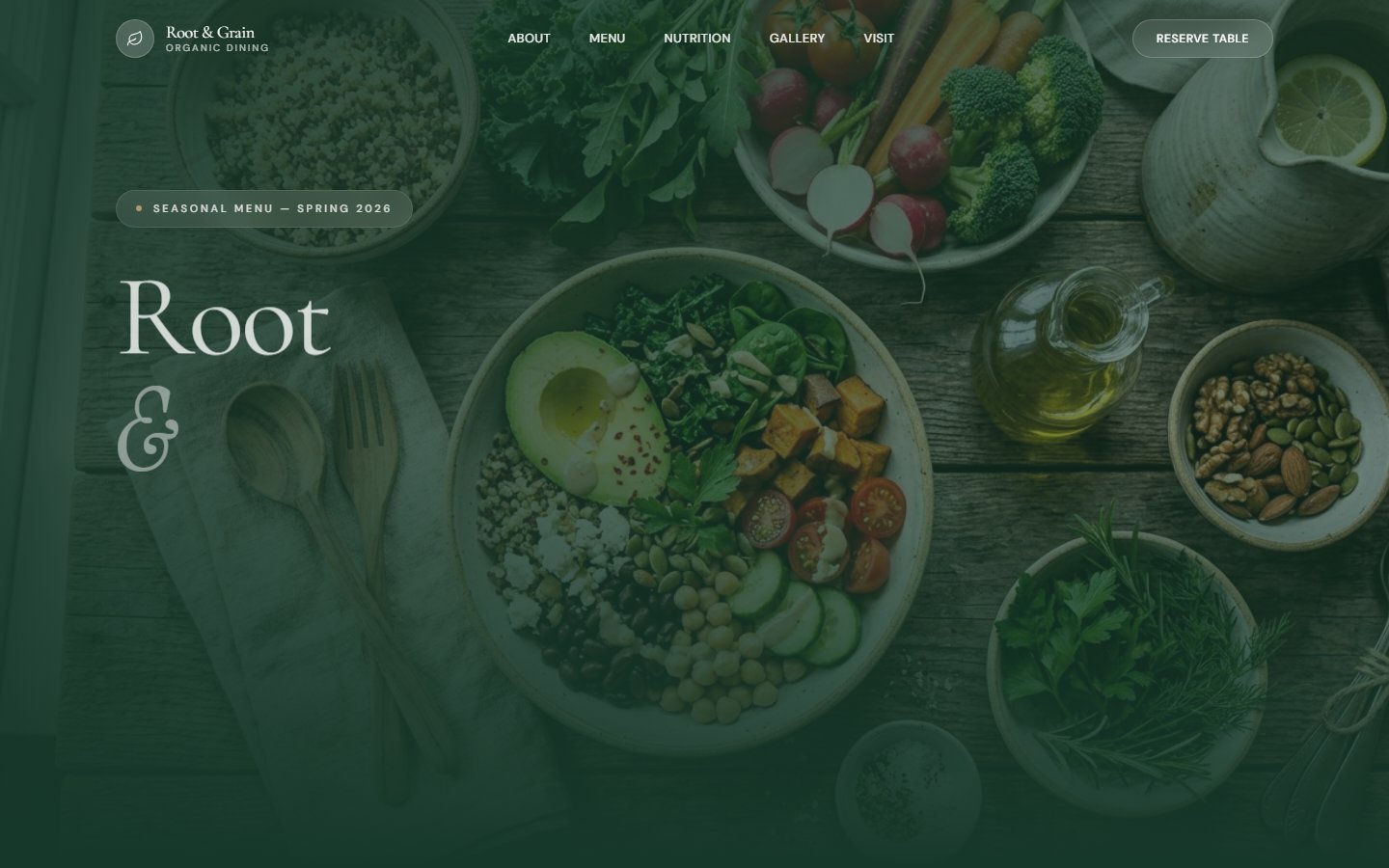 Modern Healthy Restaurant — Edition 1