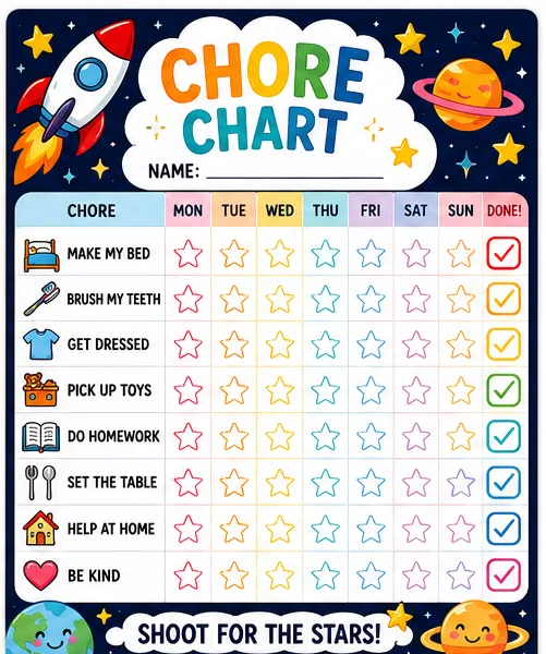 Space Chore Chart