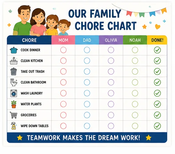 Our Family Chore Chart