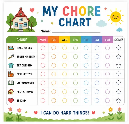 My Chore Chart (Set 3)