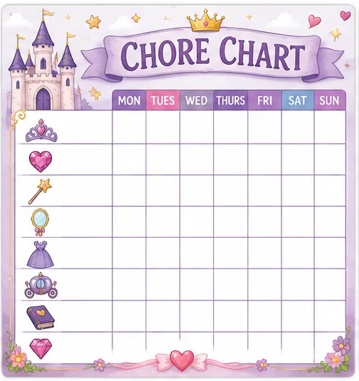 Purple Castle Chore Chart