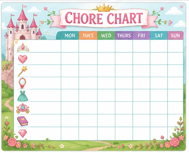 Garden Castle Chore Chart