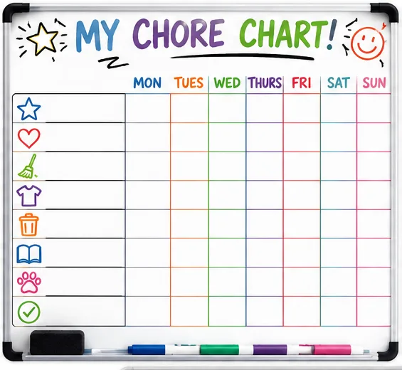 Whiteboard Chore Chart