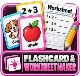 Flashcard & Worksheet Maker