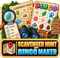 Scavenger Hunt & Bingo Maker